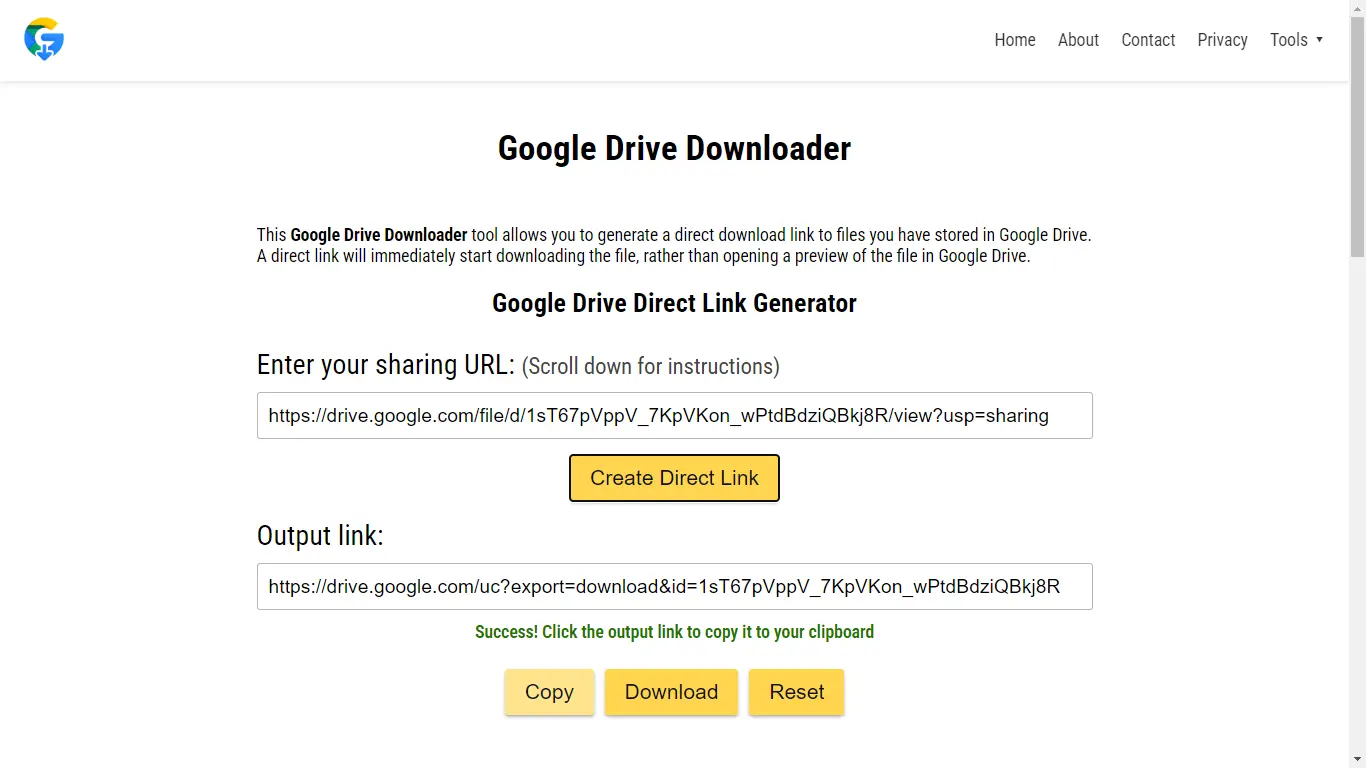 Google Drive Downloader