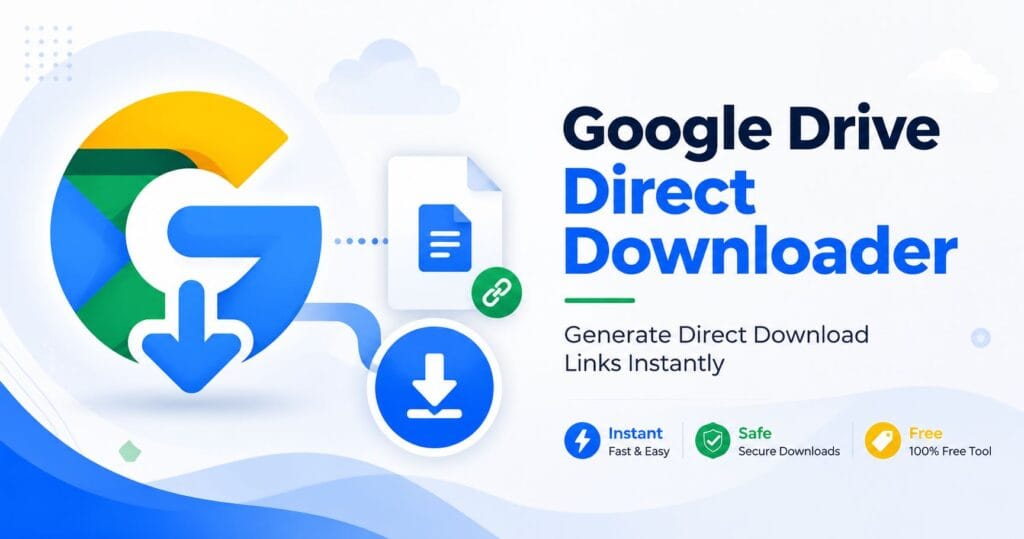 Google Drive Direct Downloader Google Drive Direct Downloader for generating direct download links