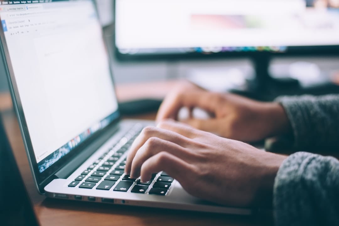 Google Docs Download: Every Export Format (2026) Person typing on a laptop computer, working on a Google Docs document. Photo by Glenn Carstens-Peters on Unsplash.