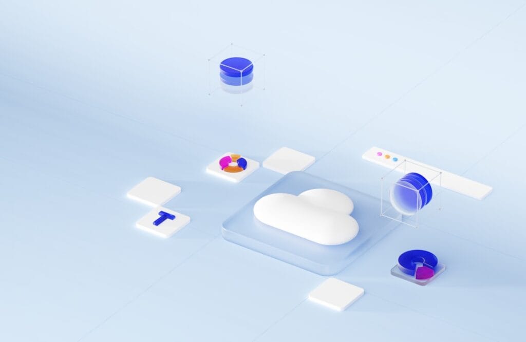 Gmail Storage Full? 5 Ways to Free Space Fast 3D illustration of a cloud with files and data charts representing cloud storage and file management